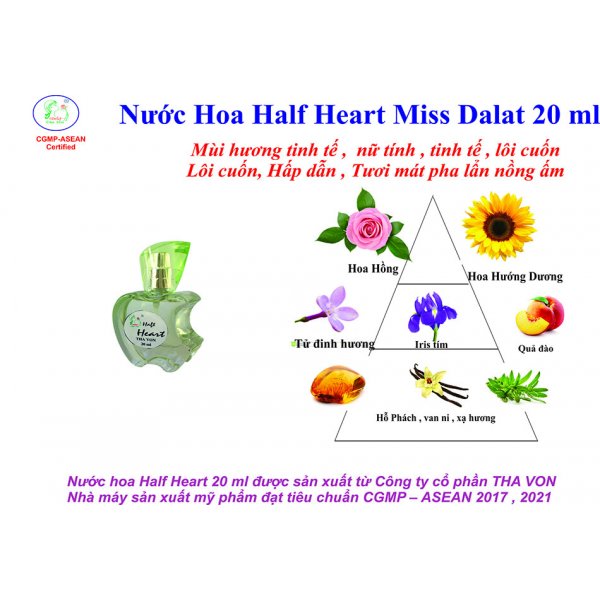 Nước Hoa Half Heart Miss Dalat 20 ml