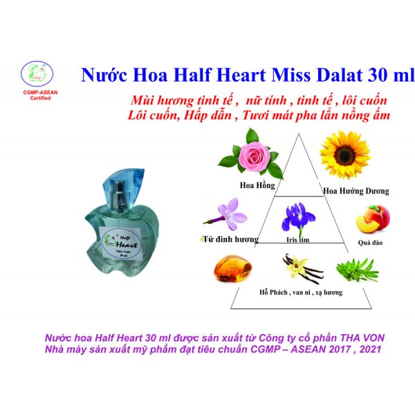 Nước Hoa Half Heart Miss Dalat 30 ml 